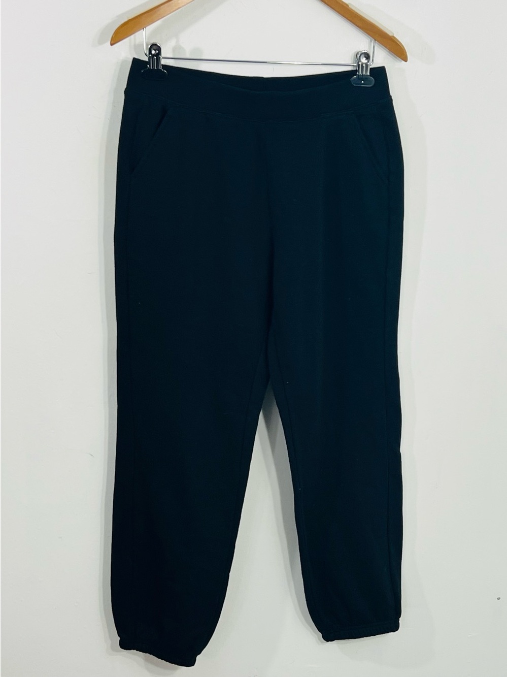 Athletic Works Black Pull On Elastic Waist Jogger Sweatpants Size Small Comfy
